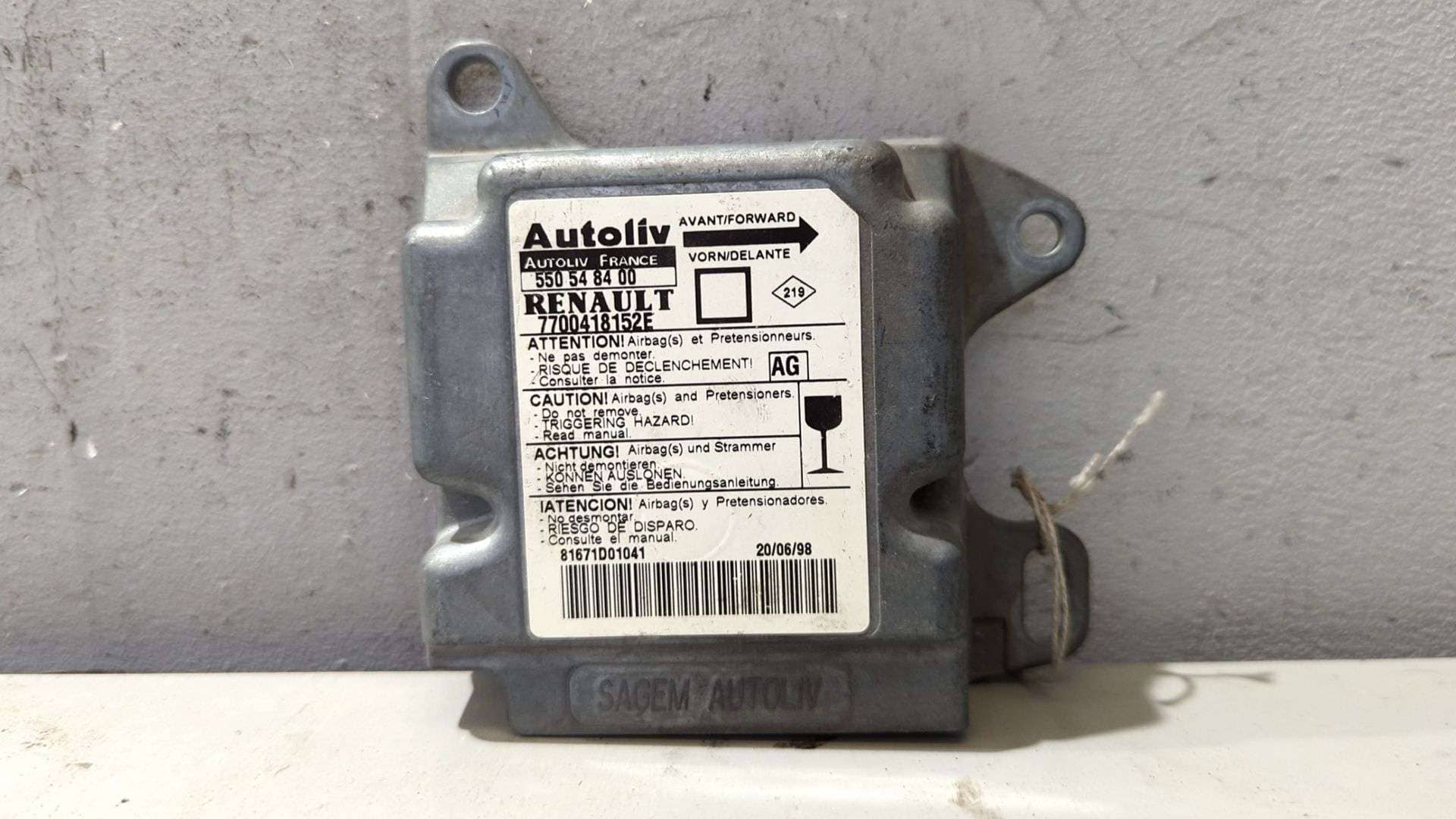 CENTRALITA AIRBAG
